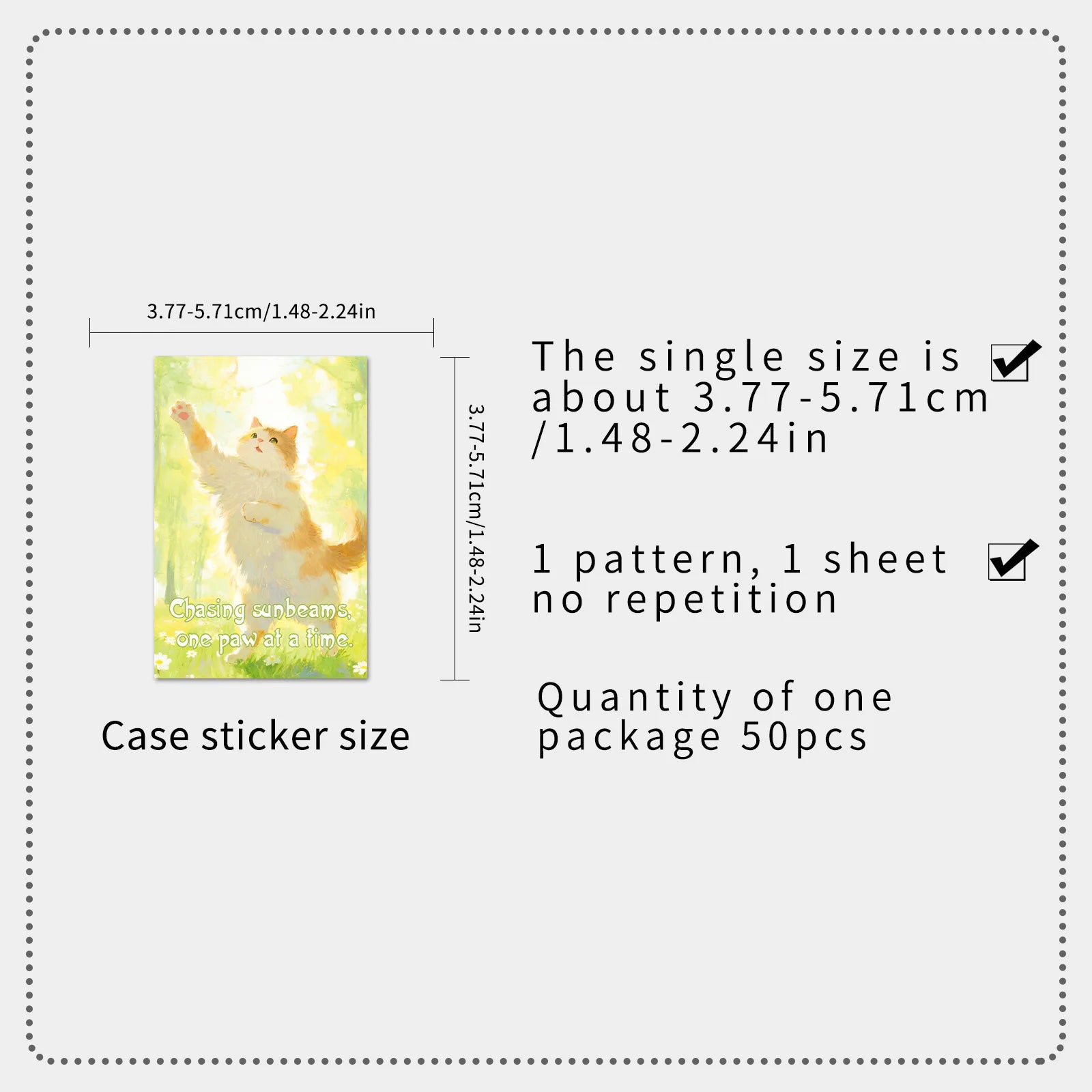 50PCS Healing Cat Aesthetic Stickers, INS Cute Student Stationery Journal Notebook Cup DIY Decorative Art Stickers
