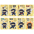 8PCS Ninja Collage Graffiti Fun Puzzle Stickers DIY Phone Case Laptop Water Cup Motorcycle Toy Stickers