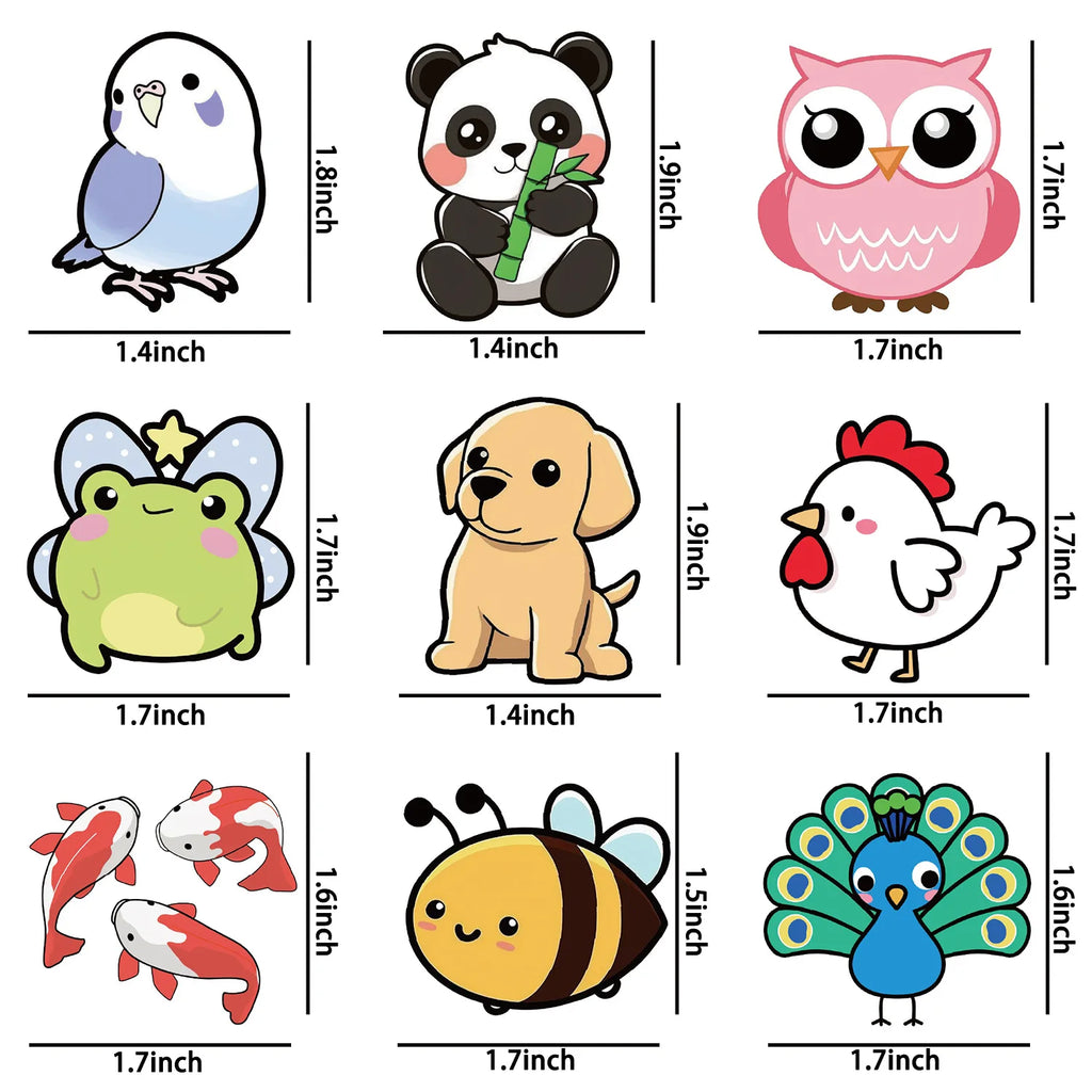 200PCS Small Size Cute Cartoon Animal Graffiti Stickers For DIY Decor Children Notebook Luggage DIY Waterproof Stationary