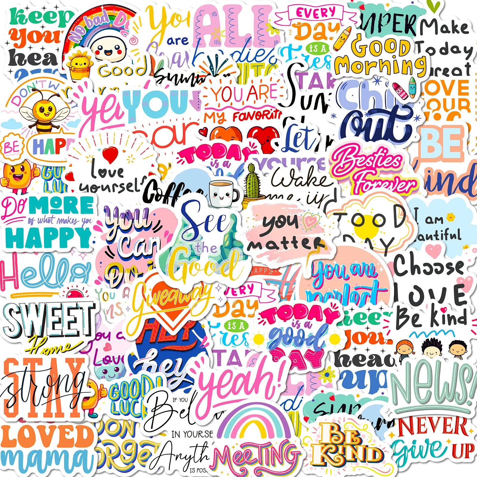 50 PCS Graffiti Stickers Guitar Notebook Skateboard Helmet Decoration DIY Cartoon Waterproof Stickers Cross border
