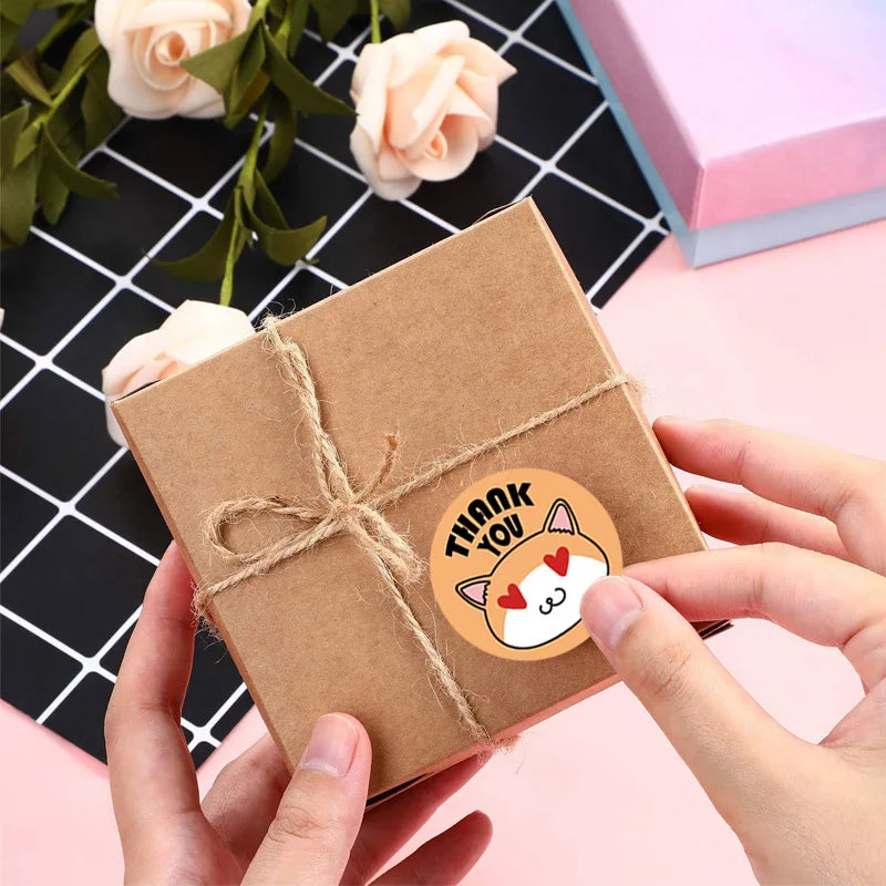 500Pcs/Roll Cartoon Animals Reward Stickers 2.5cm/1.0'' Diy Adorn Gifts Decoration Graffiti Game Art Labels Learning Rewards