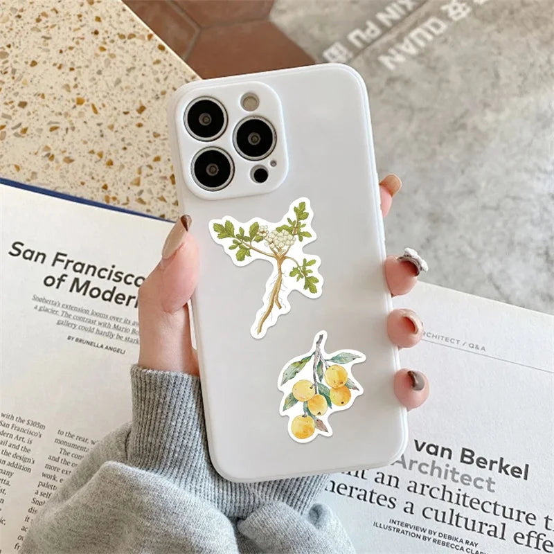 10/30/50PCS Kawaii INS Small Flower Sticky PVC Sticker Aesthetic Stationery DIY Decoration Scrapbooking Children's Supplies