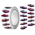 1Roll(500Pcs)12 Irregular Cartoon Supercars Stickers 2.5cm/1'' DlY Craft Decoration Festival Sealing Gifts Scrapbook Labels