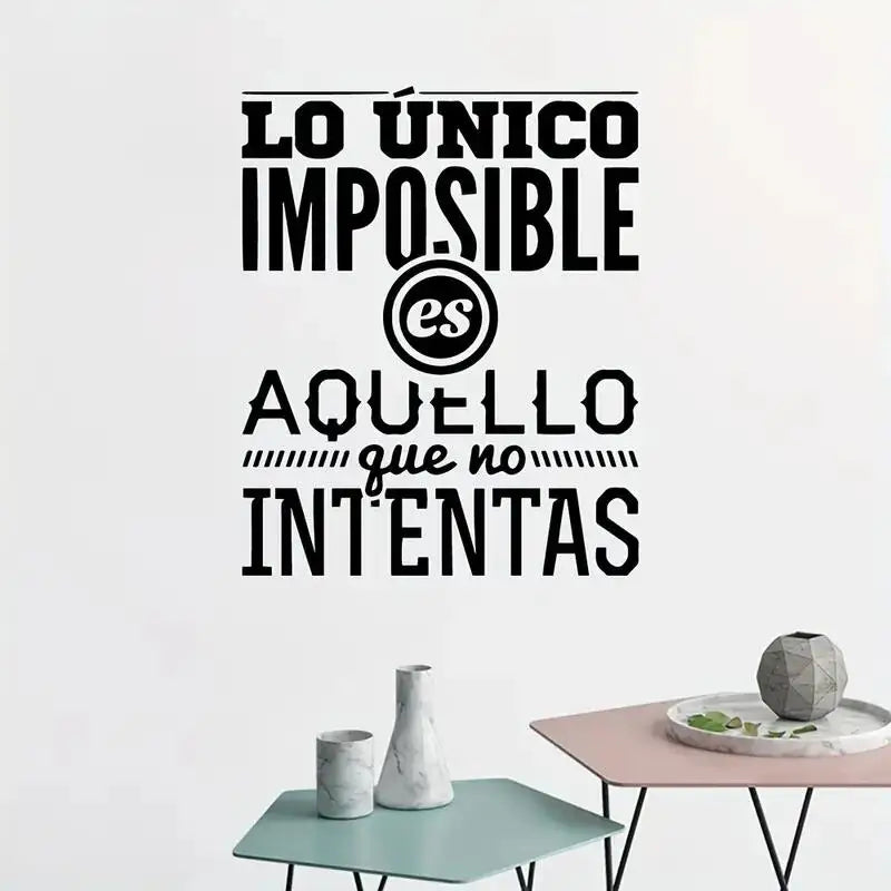 1 Set Spanish Sentences Wall Stickers Vinyl Decal For Room Decoration Wall Decals Sticker Phrase Wallpaper Poster Mural Home