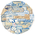 50PCS Travel Ticket Stub Stickers Landmark Landscape Stickers DIY Manual Labels Luggage Tablet Skateboard Decoration Stickers