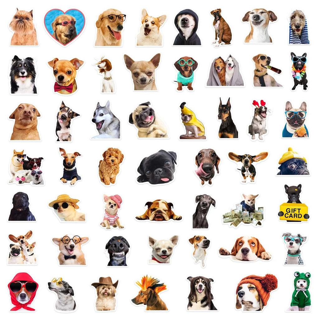 50/100PCS  Cartoon Life Dog PVC Sticker Aesthetic Decoration Scrapbooking Stationery School Supplies for Reward