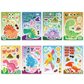 8PCS Cartoon Cute Dinosaur Collage Toy DIY Stickers Luggage Tablet Computer Speaker Skateboard Waterproof Stickers