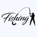 Fishing Funny Car Sticker Vinyl Decal White Black Car Auto Stickers For Bumper Rear Window