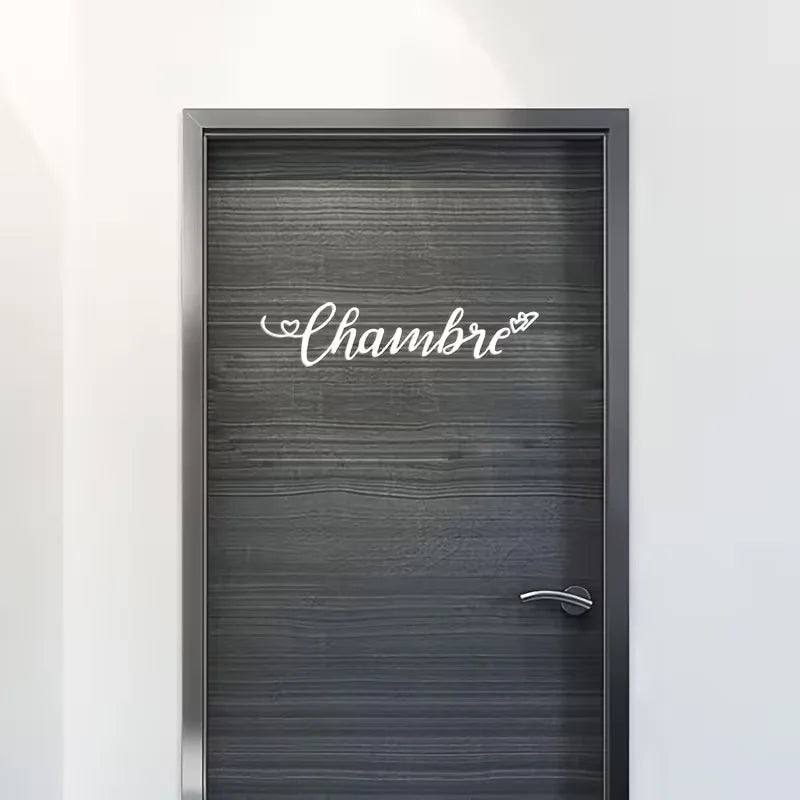 Chambre Door Decorative Stickers Tips Stickers Wall Mirror Home Decor Stickers