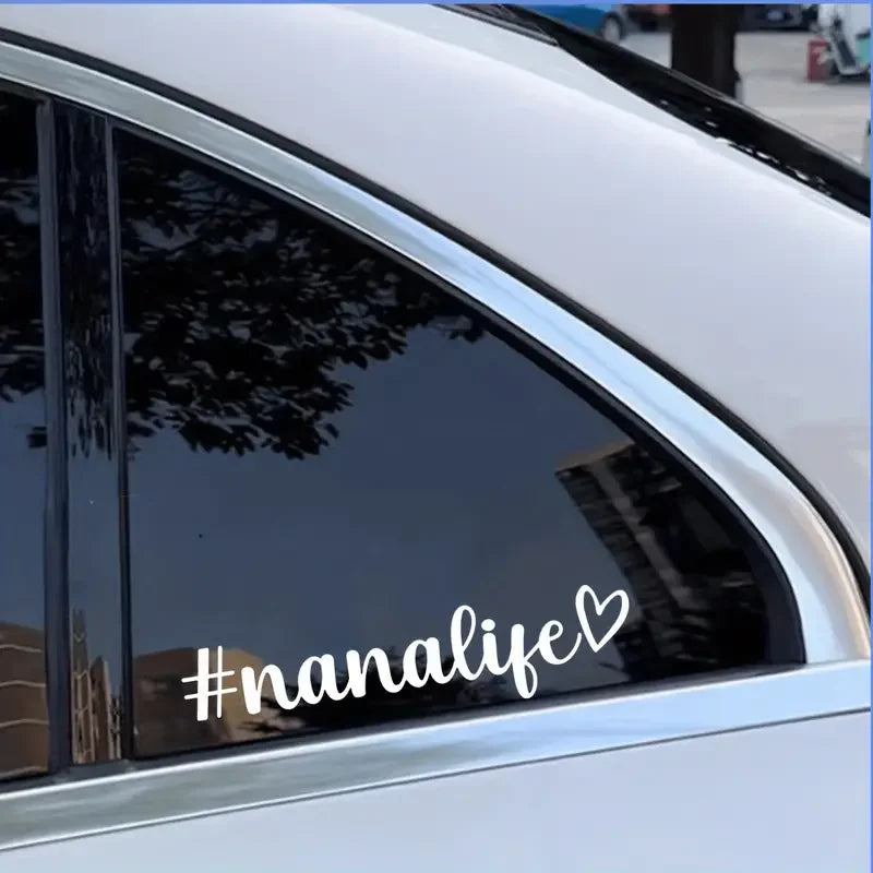 Nana Life Vinyl Sticker | Nana Decal Car Sticker | Nana Vinyl Decal | Grandma Decal Bumper Sticker Window Laptop Tumbler Decal
