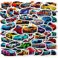 10/30/50PCS Cute Cool Car PVC Sticky Sticker Aesthetic DIY Korean Stationery Decoration Scrapbooking School Supplies for Kids