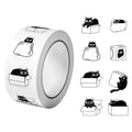 1Roll(500Pcs) Funning Black Cats Hiding and Seeking Stickers 2.5cm/1.0'' 8 Designs Decals Diy Adorn Gifts Packaging Home Decor