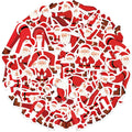 50/100PCS Yoga Santa Claus Cartoon Stickers Decorative Luggage Windows Notebook Stationery Stickers