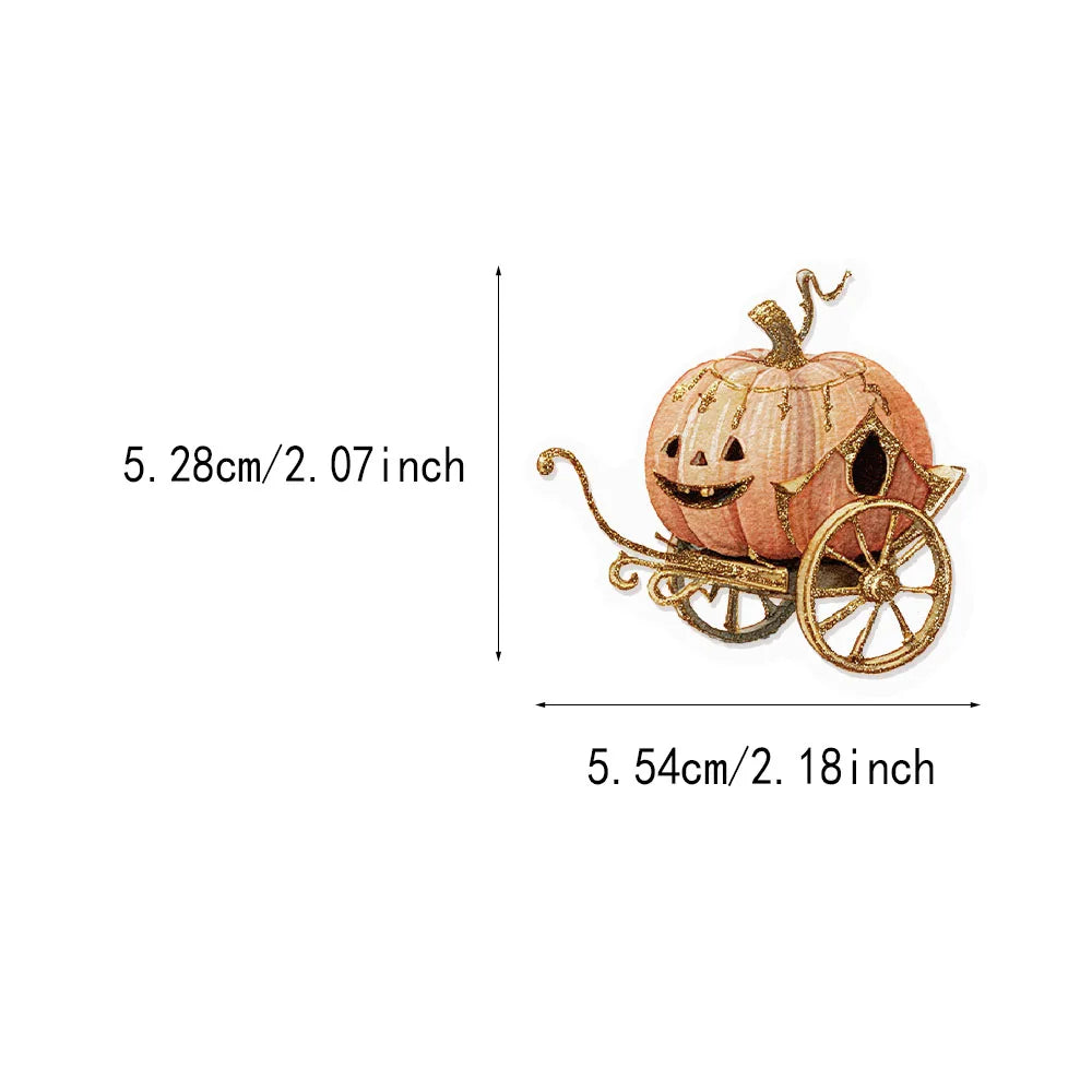 50PCS Horror Halloween Witch Stickers Witch DIY Stickers Scrapbook Mobile Tablet Toy Stickers