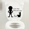 1pc Artistic Vinyl Toilet Lid Decal, Funny Bathroom Mural, Self-adhesive Wall Art Sticker For Bathroom, Entryway, Living Room, O