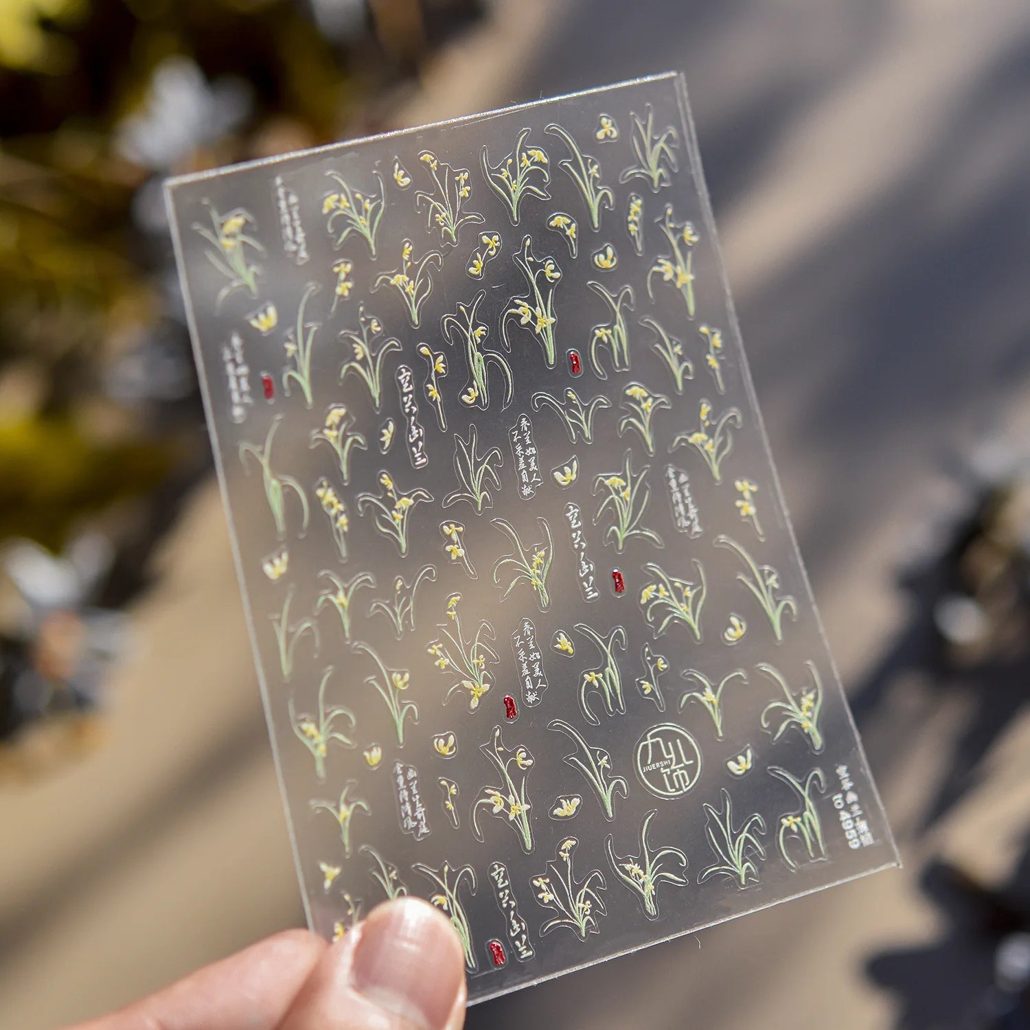 Spring and Summer Lace Flower Theme Nail Stickers Hollow Lotus Leaves Blooming Flowers Self Adhesive Nails 3D Decorations Decals
