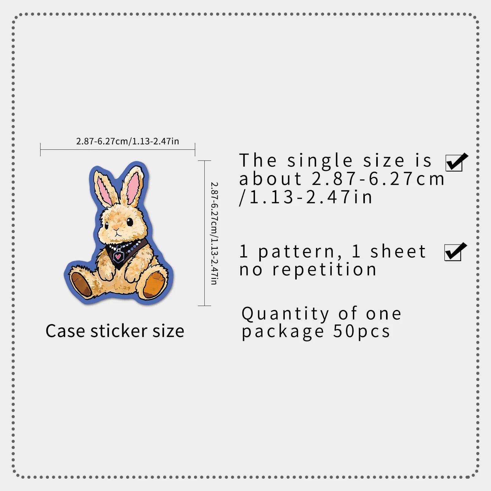 50Pcs Trendy Retro Cartoon Animal Stickers Stationery Notebook Phone Cup Guitar Fridge Luggage DIY Decor Cool Waterproof Sticker