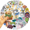 50PCS Cartoon SarCastic Graffiti Stickers Guitar Notebook Luggage DIY Waterproof Stickers