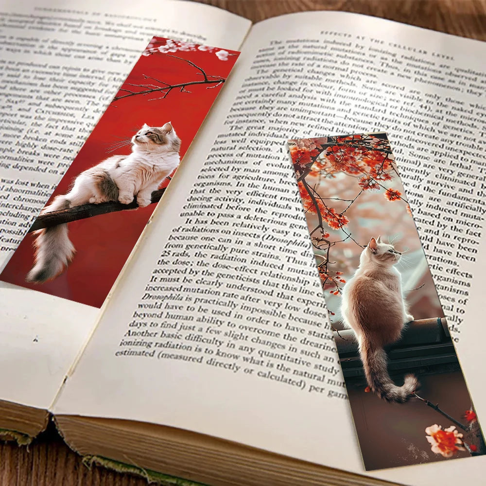 30PCS The Forbidden City and Cats Bookmarks Aesthetic Personalized Laptop Animals Cartoon Luggage Room Gifts Reading Accessories