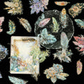 30PCS Feather Stickers, Artistic Retro DIY Waterproof Stickers for Scrapbook Supplies Junk Journa