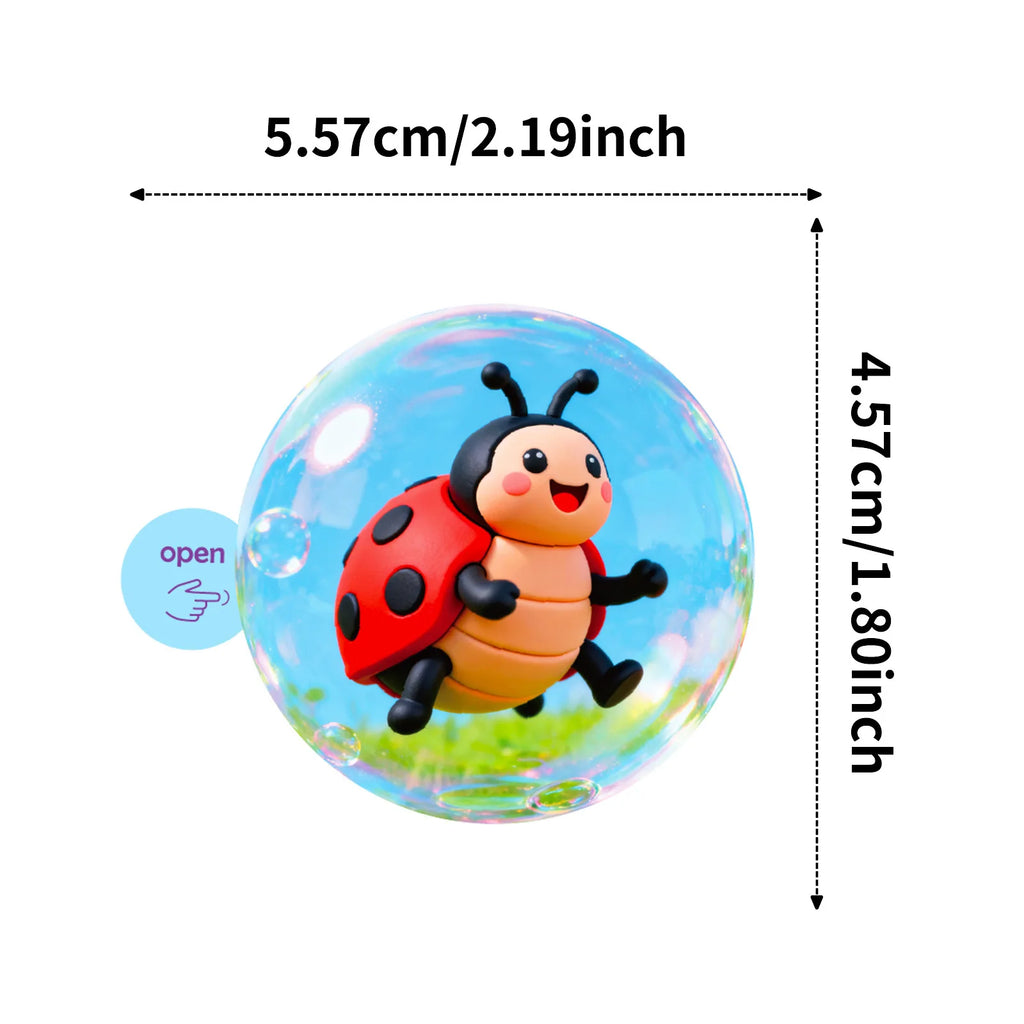 50/100Pcs Cute Animal Bubble Ball Cartoon Waterproof Stickers for Phone Laptop Stationery Box Helmet Storage Box Drawer Decals