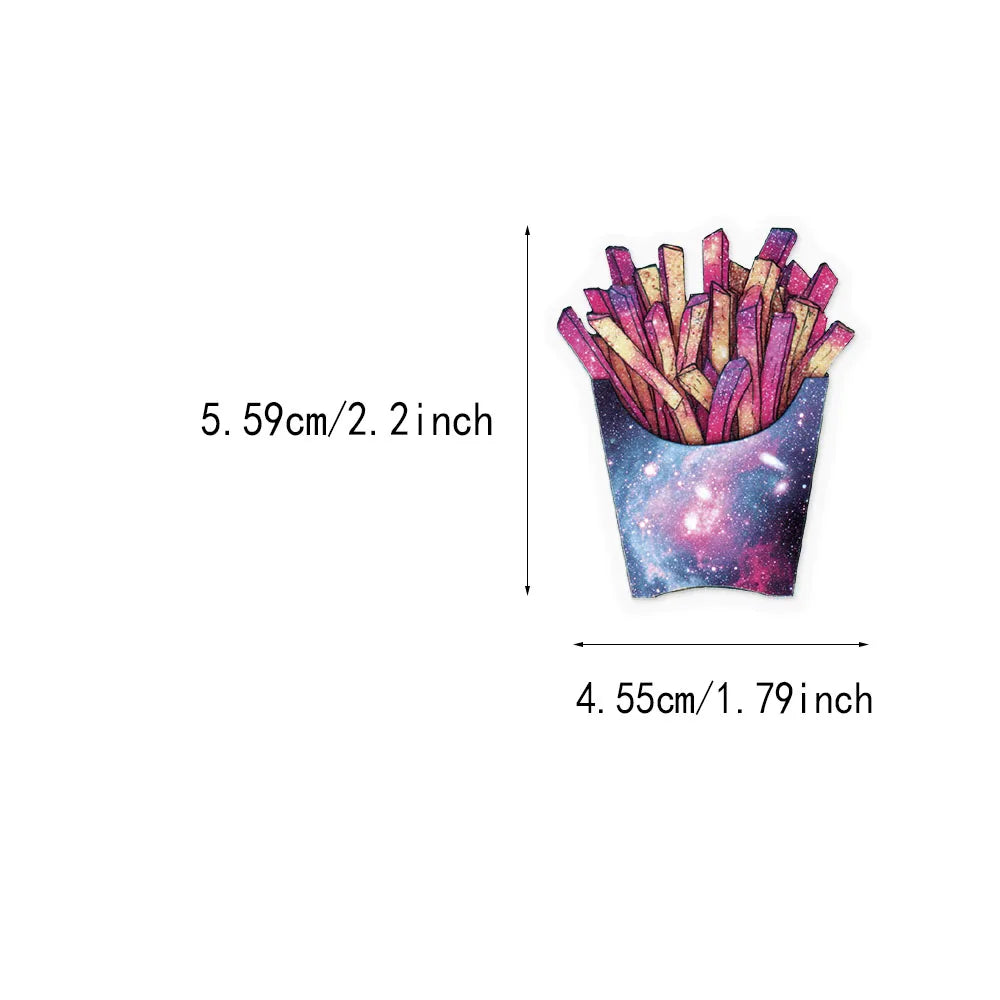 50PCS Starry Sky Ins Style Decorative Transparent PET Sticker Set DIY Brochure Decorative Notebook Tablet Toy Stickers