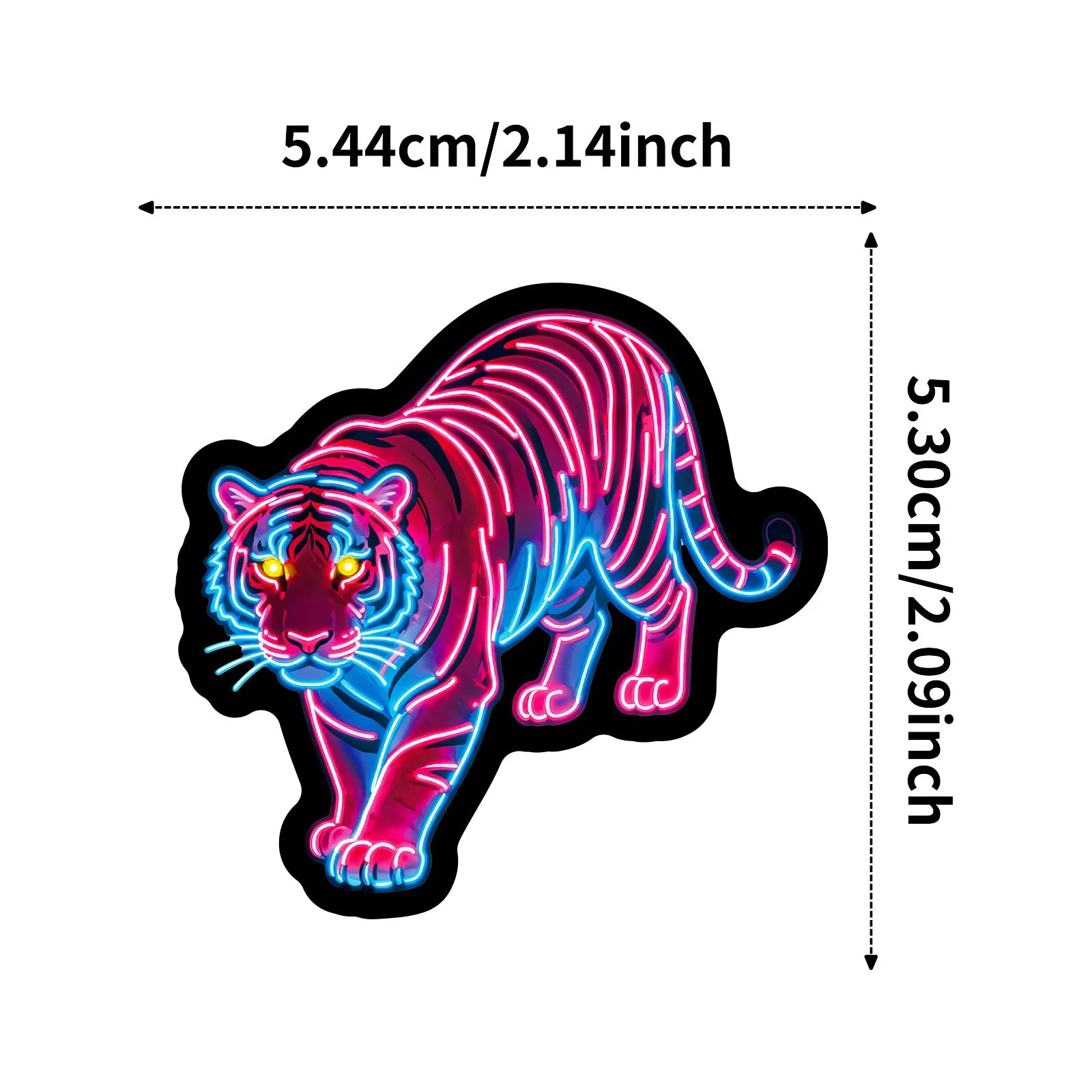 56/112 Pcs New Neon Animal Colorful Cartoon Doodle Stickers for Reward DIY Scrapbook Stationery Box Notebook Helmet Scooter