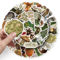 50/100PCS Cartoon Forest Graffiti Stickers Small Fresh Retro Decoration Water Cup Skateboard Computer Laptop Stationery Stickers