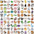 100/200PCS Animal 2 Sticker Notebook Retro Cartoon Guitar Laptop Suitcase Luggage Notebook More Waterproof Landscape Sticker ﻿