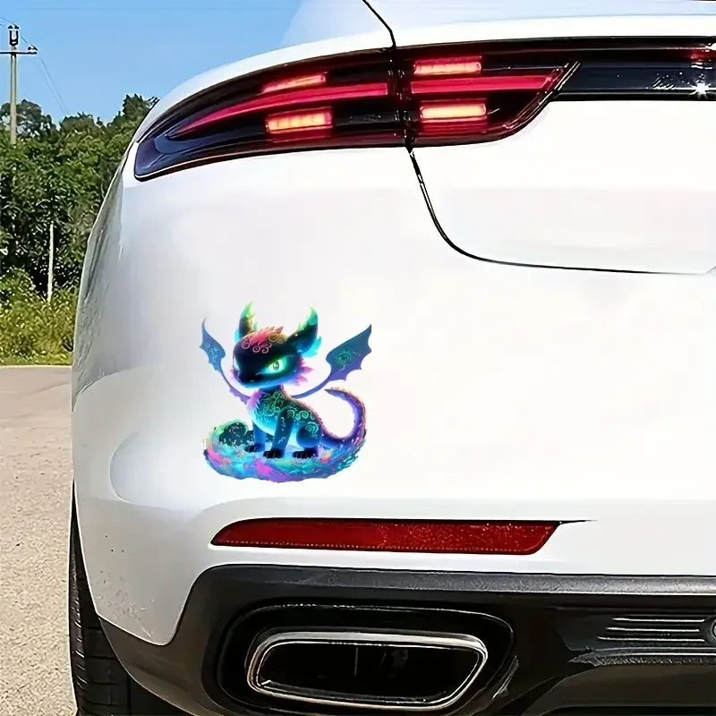 Charming Colorful Dragon Vinyl Stickers - Waterproof & Scratch-Resistant for Motorcycles, Laptops, Cars | Perfect for Trucks, SU