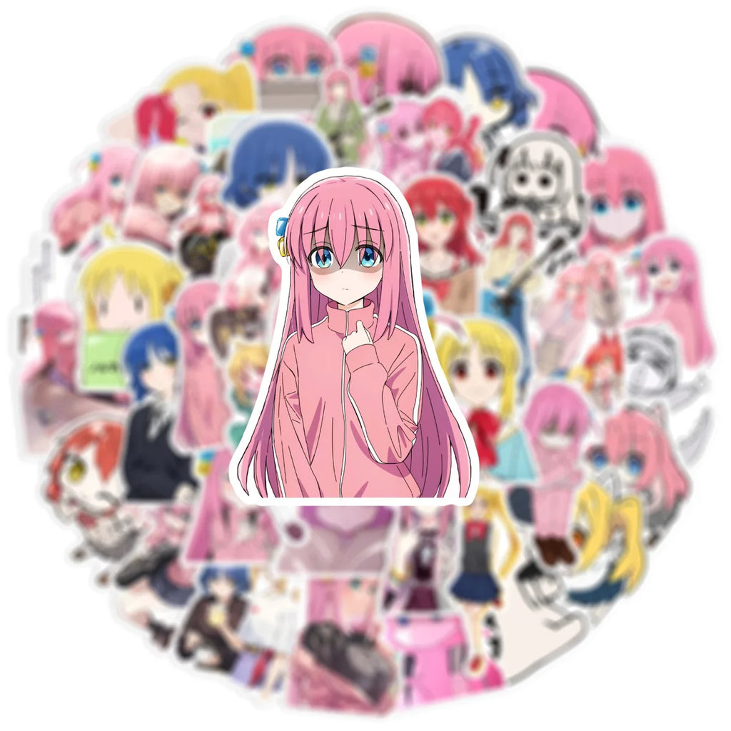 50PCS/Set Anime Stickers DIY Motorcycle Helmet Phone Skateboard Cartoon Decal Sticker Packs