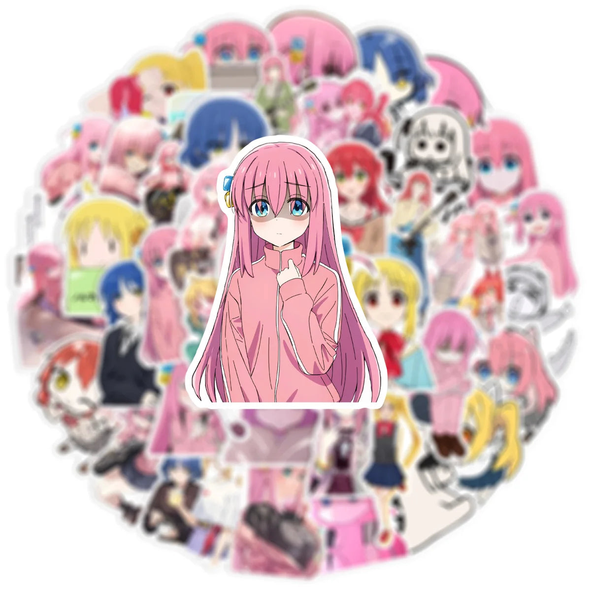 50PCS/Set Anime Stickers DIY Motorcycle Helmet Phone Skateboard Cartoon Decal Sticker Packs