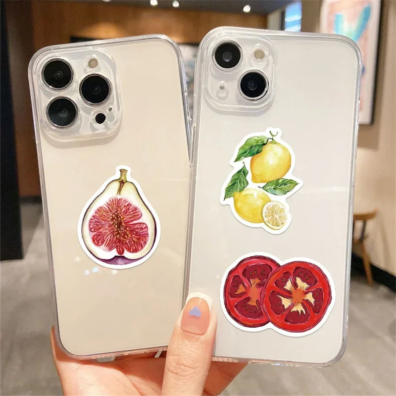 10/30/50PCS Vintage Tomato Sticky PVC Sticker Aesthetic Children's Stationery DIY Decoration Scrapbooking School Supplies
