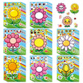8/16/24 Pcs Cartoon Sunflower Large Size Puzzle Creative Stickers for Gift Decoration Suitcase Notebook Fridge Car Reusable