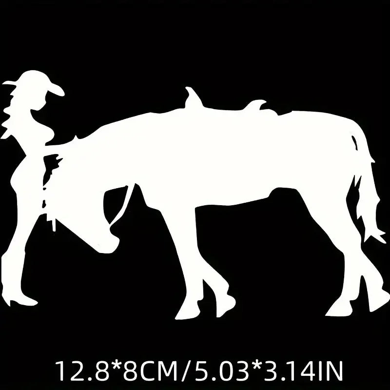 Horse and Western Beauty Decoration Car Motorcycle Laptop Skateboard Waterproof Sticker