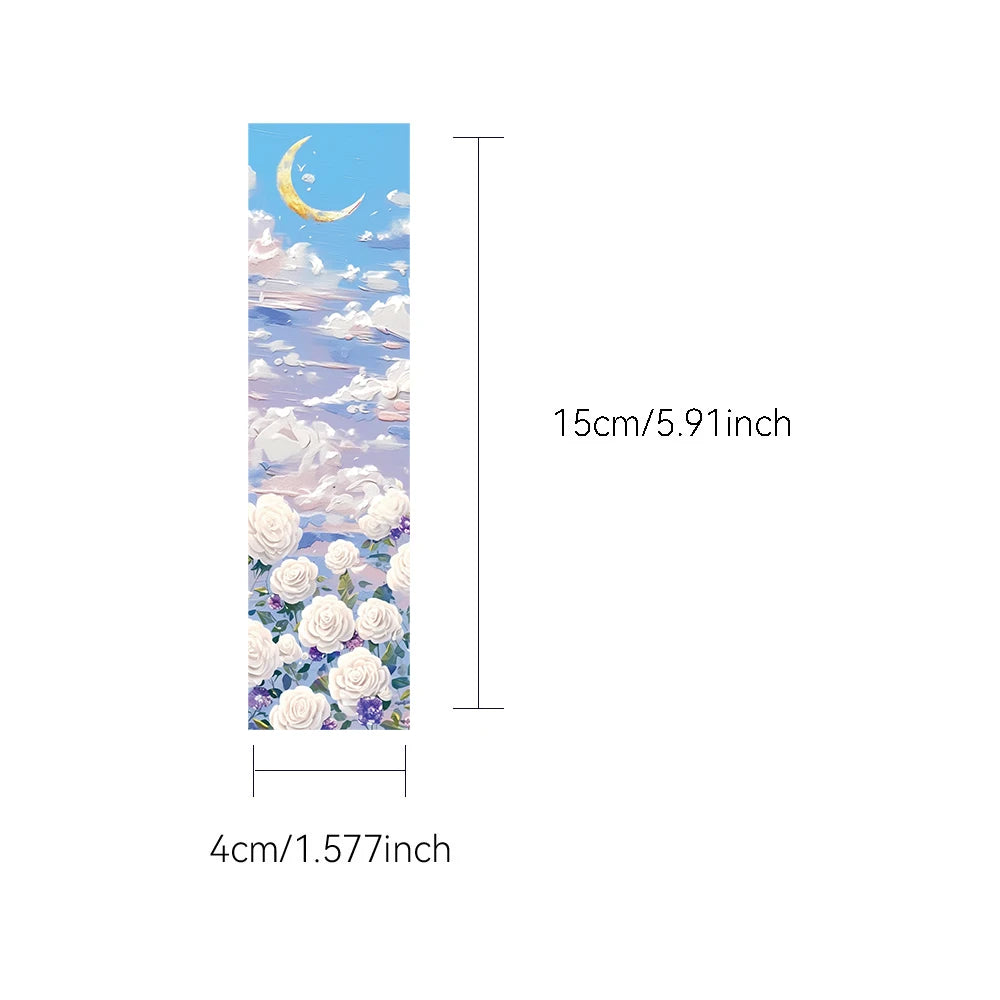 30/60PCS 3D Oil Painting Bookmarks Graffiti Harajuku Aesthetic Laptop Fashion Luggage Skateboard Unique Durable Gifts Bookmark