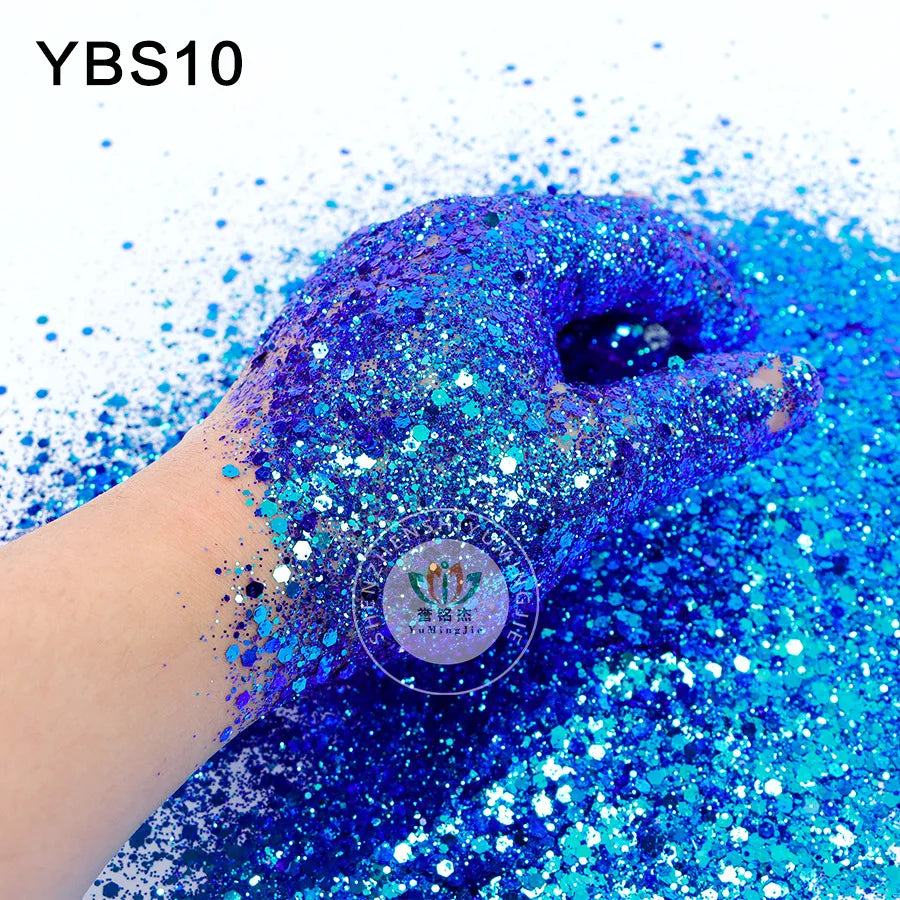 12g/bag Hexagonal Chameleon Nail Art Glitter 12Colors For Choice Scallion Powder Nail Art and Creative Crafts DIY Nails Sequins