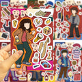 8/16 Pcs Cartoon People Jigsaw Puzzle Stickers DIY Toys for Reward Stationery Box Notebook Fridge Helmet Suitcase Piano