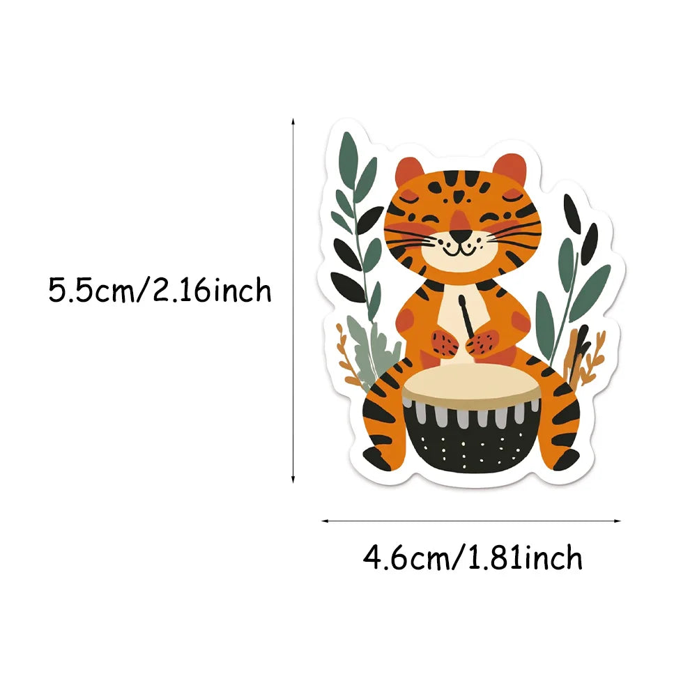 50PCS Minimalist Children's Storybook Illustration Decoration DIY Creative Phone Cases Laptop Cups Speakers Toy Stickers