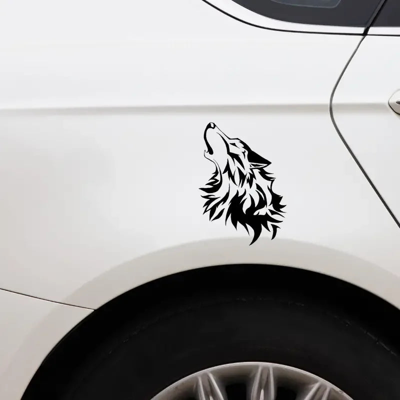 Car Stickers, Wild Wolf Animal Reflective Car Stickers, Wolf Totem Scratch Car Stickers