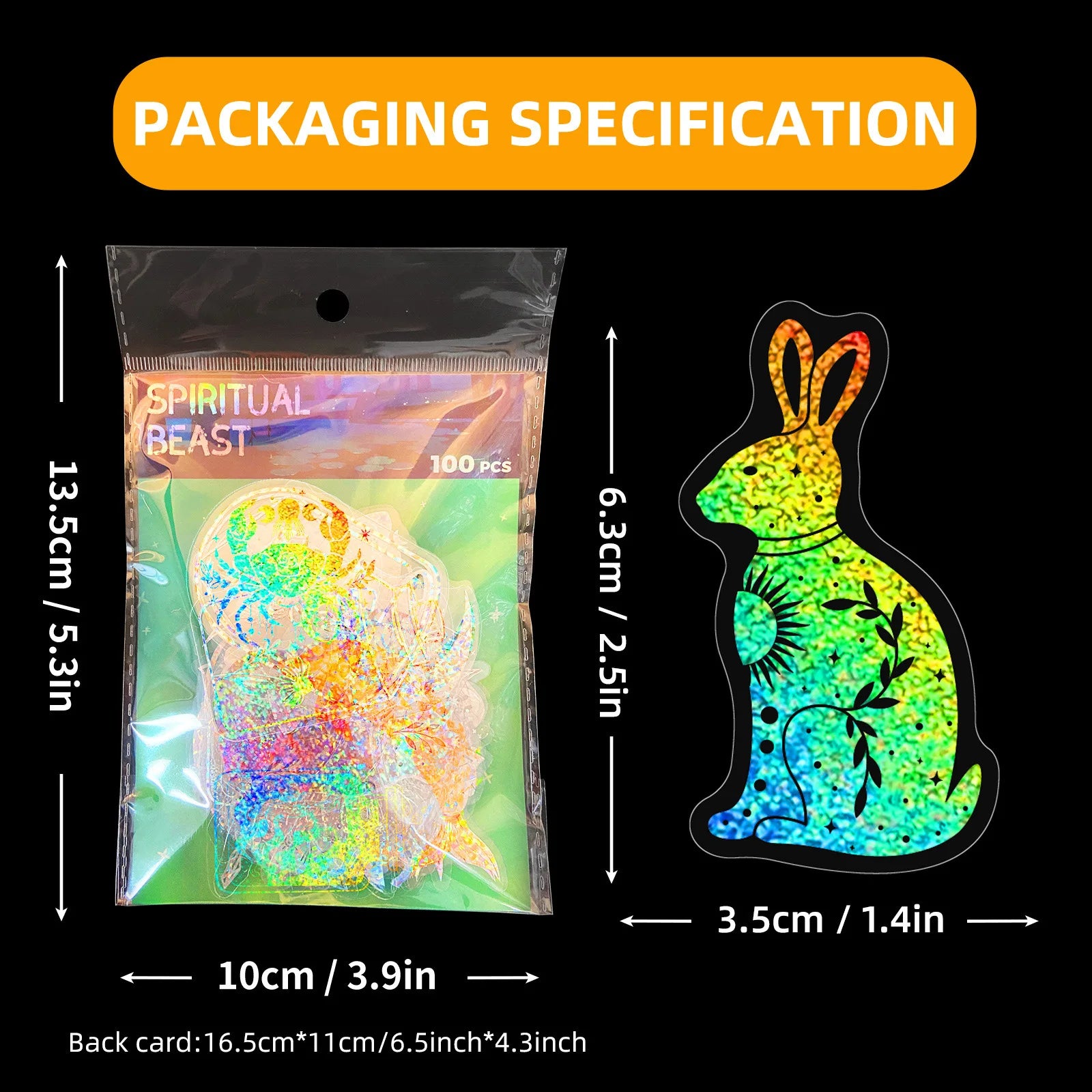 100 PCS Stickers Magic World Inspect for Bikers Laser Stickers for Motorcycles Cars Helmet