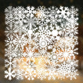 50/100/150 Pcs Different Shape Snowflake PET Clear Waterproof Stickers for DIY Cup Window Phone Case Atmosphere Decor Decals