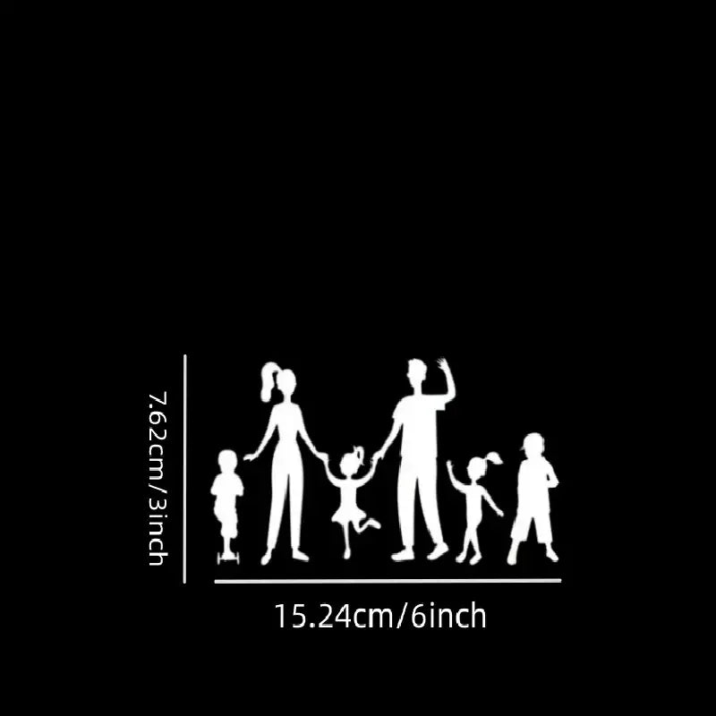 Sticky Bomb Cool Family Mom Dad Kids Having Fun Love Cute Vacation Vinyl Sticker Decal White For Car Bumper Truck Laptop Phones