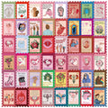 50/100PCS Cartoon Pink Feminist Graffiti Stickers Decorative Guitar Notebook Luggage DIY Waterproof Stationery Stickers