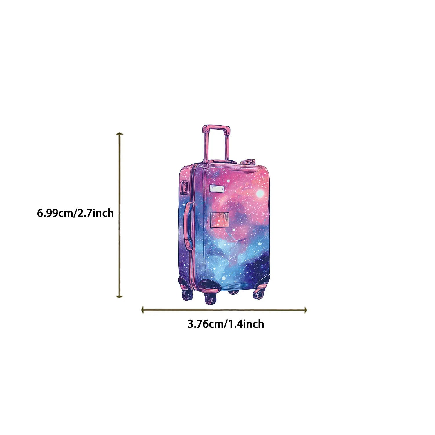50/100PCS Waterproof Transparent PET Cartoon Starry Sky Stickers Pack - Decor Guitar Notebook Stationery Stickers