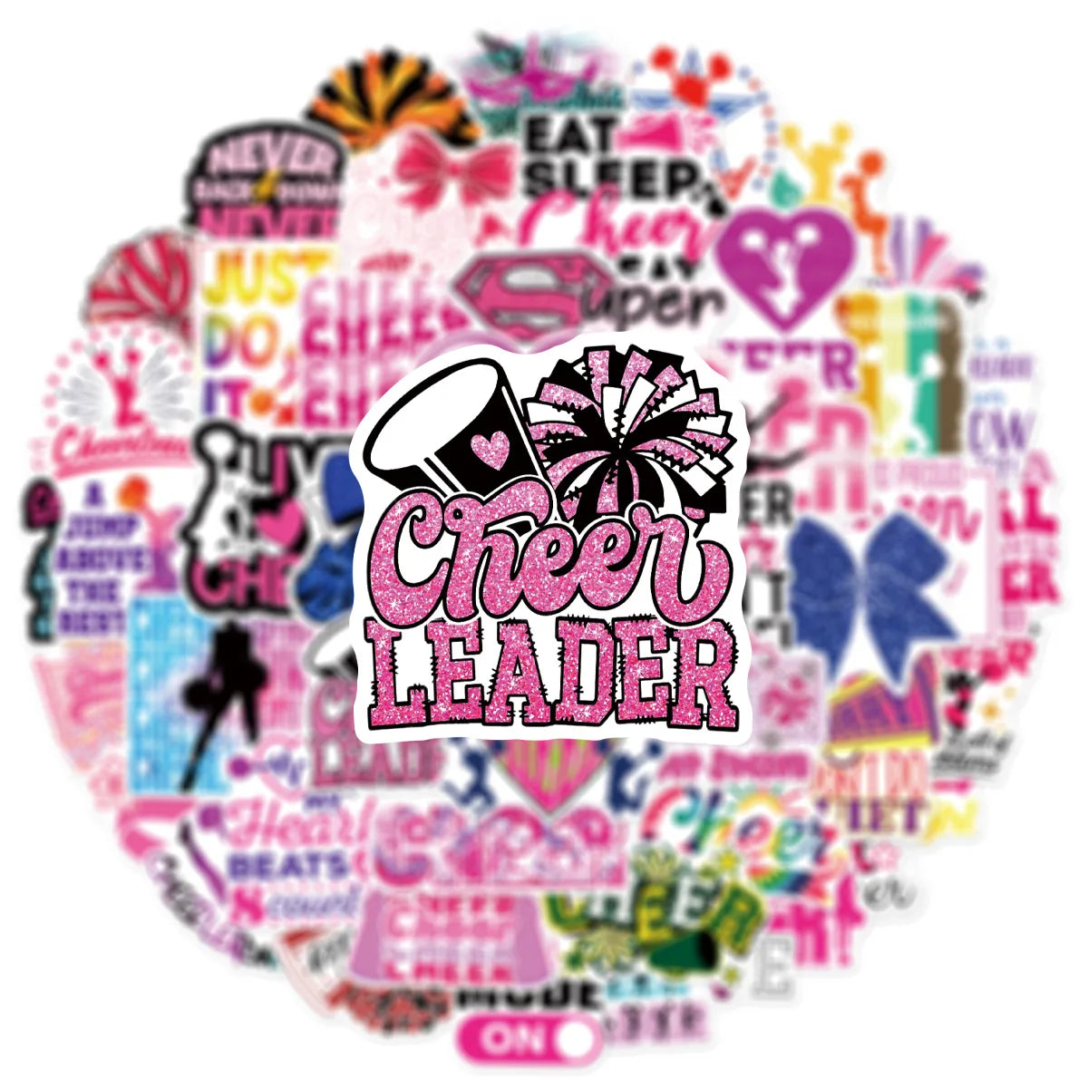 50/100 Pcs Red Cartoon Cheerleader Doodle Stickers for Car Suitcase Cup Scooter Helmet Stationery Box Decals