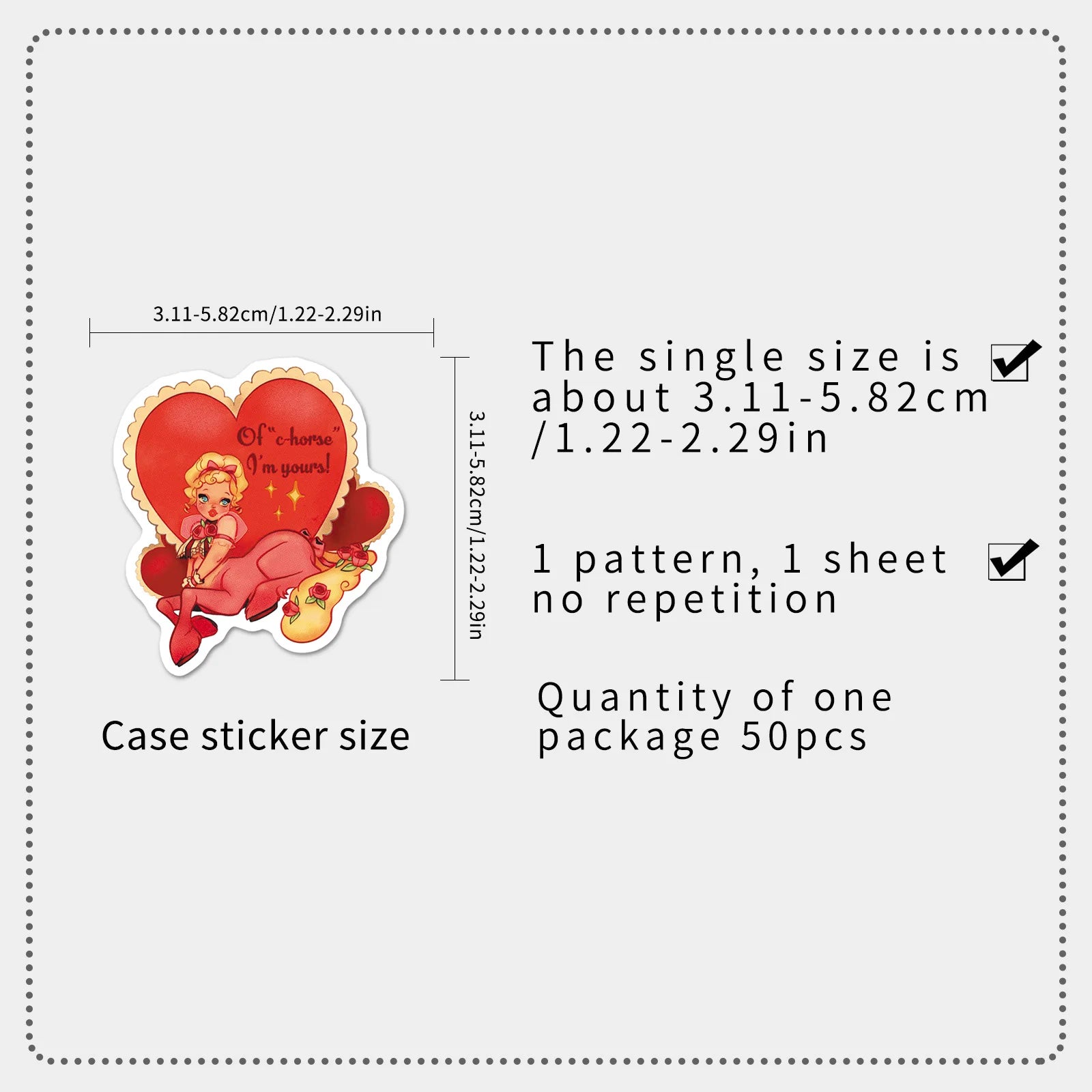 50/100PCS Retro Valentine's Day Stickers, Festival Love Victoria Style Waterproof Decorative Card Sticker