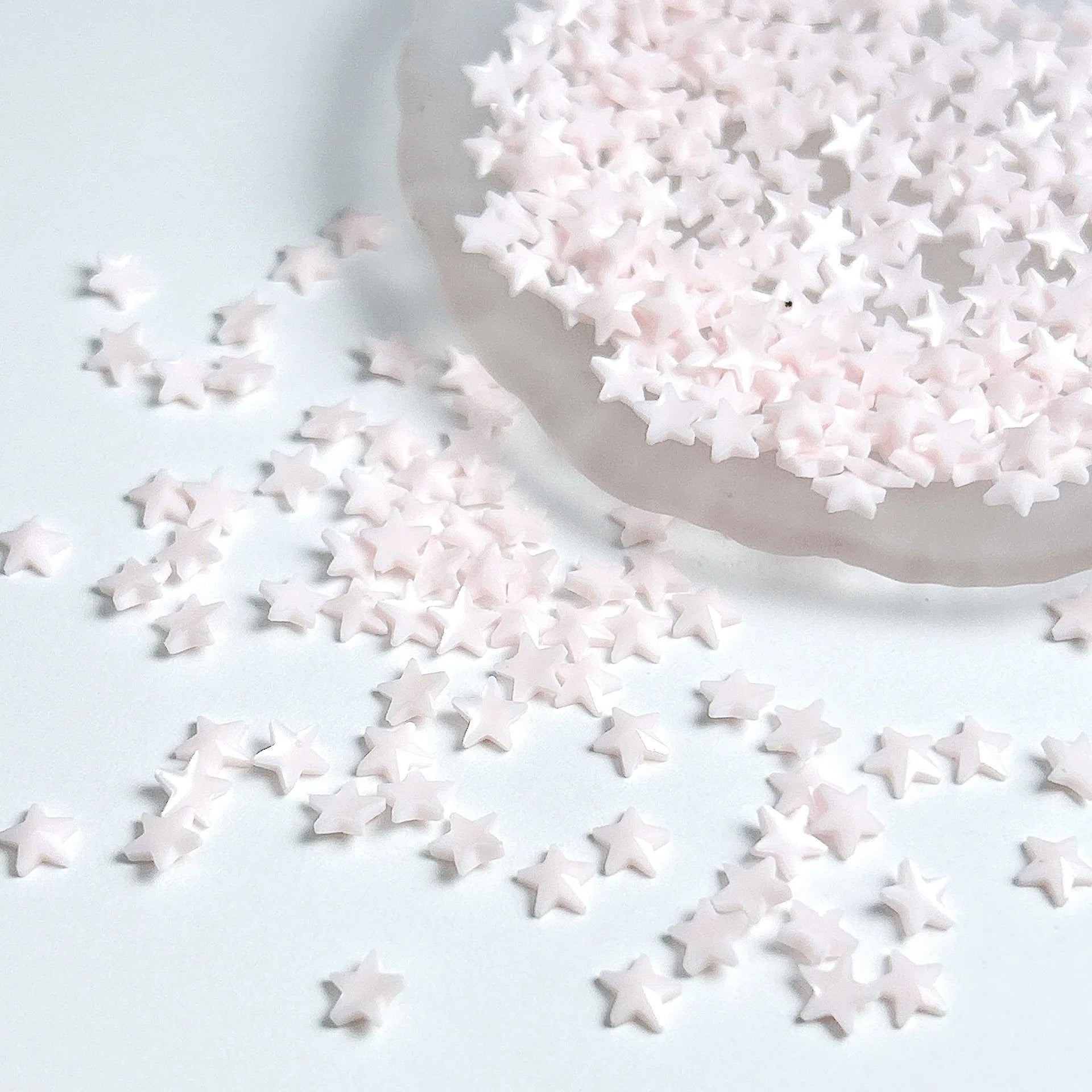 30pcs Sweet Mini Star Nail Charms Multi Colors Pentagram Resin Rhinestones Nail Art Decorations DIY Nail Art Accessory Materials