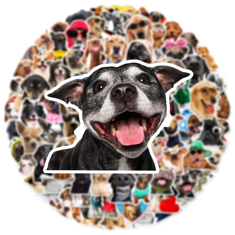 10/30/50/100PCS Cute Dog PVC Sticker Aesthetic Children's Korean Stationery School Supplies DIY Decoration Scrapbooking for Kids
