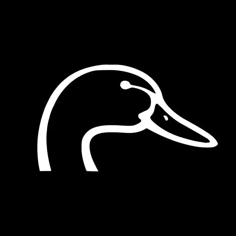 Simple Duck Head Black And White Vinyl Decal Car Decal Not Easy To Peel Off Waterproof And Weather Resistant